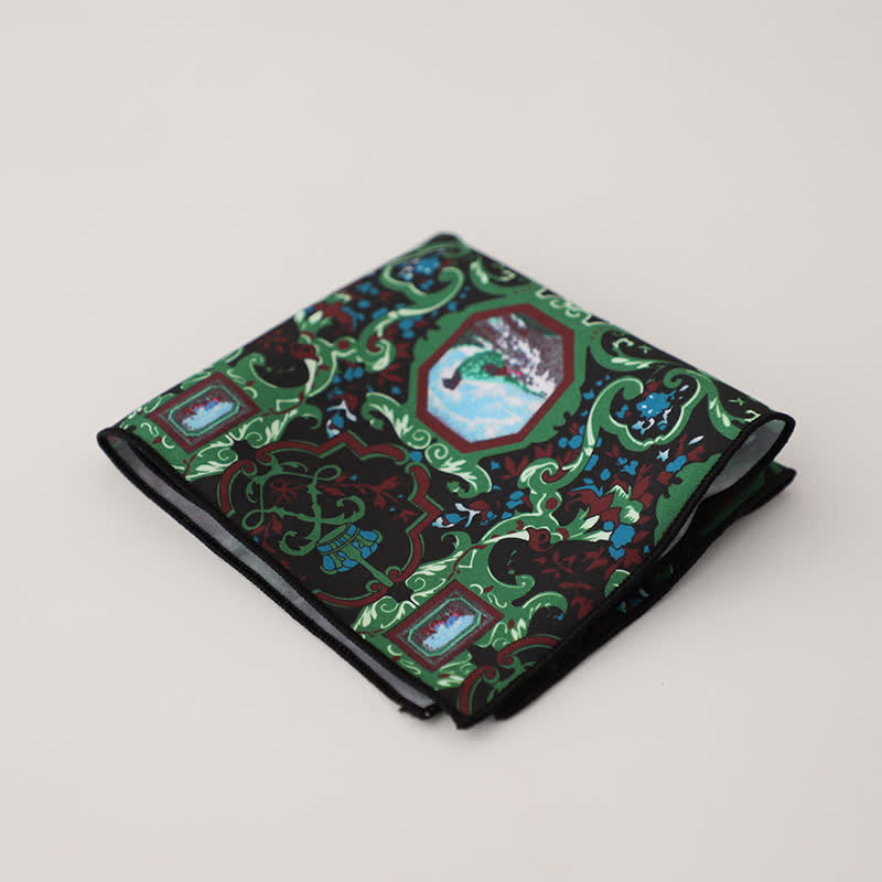 Men's Fancy Geometry Flower Pattern Business Pocket Square - Style #17 - image 20