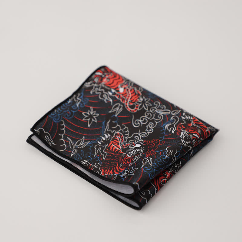 Men's Fancy Geometry Flower Pattern Business Pocket Square - Style #21 - image 24