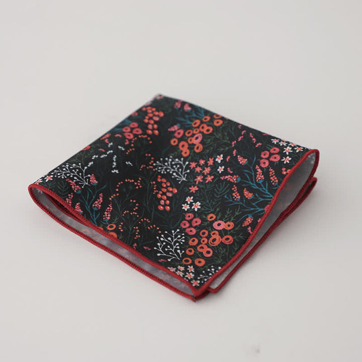 Men's Fancy Geometry Flower Pattern Business Pocket Square - Style #14 - image 17