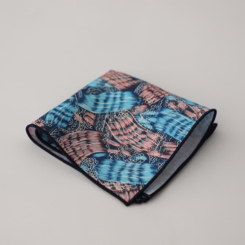 Men's Fancy Geometry Flower Pattern Business Pocket Square - Style #11 - image 14