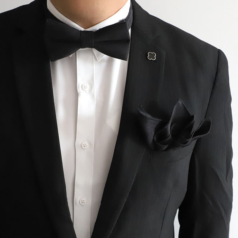 2Pcs Morandi Color System Handkerchief Bow Tie - image 5