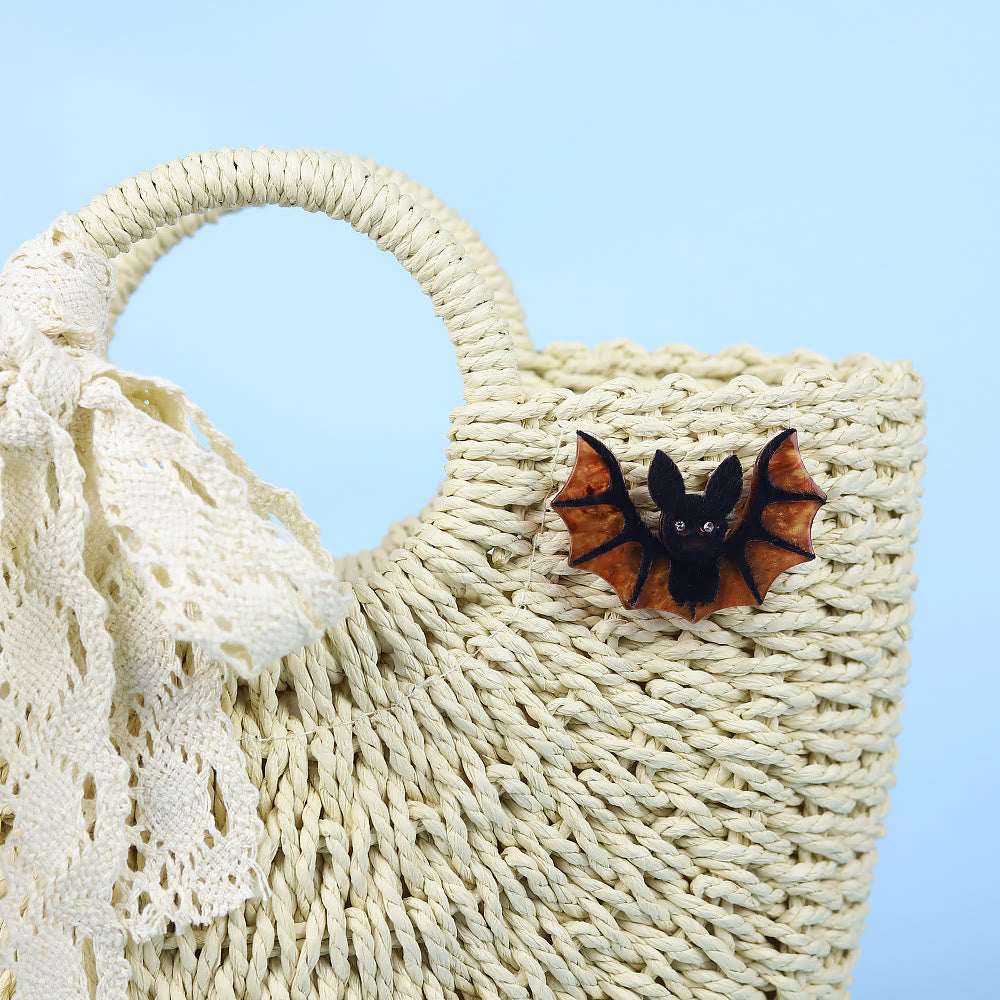 Halloween Handmade Acrylic Bat Brooch - image 2