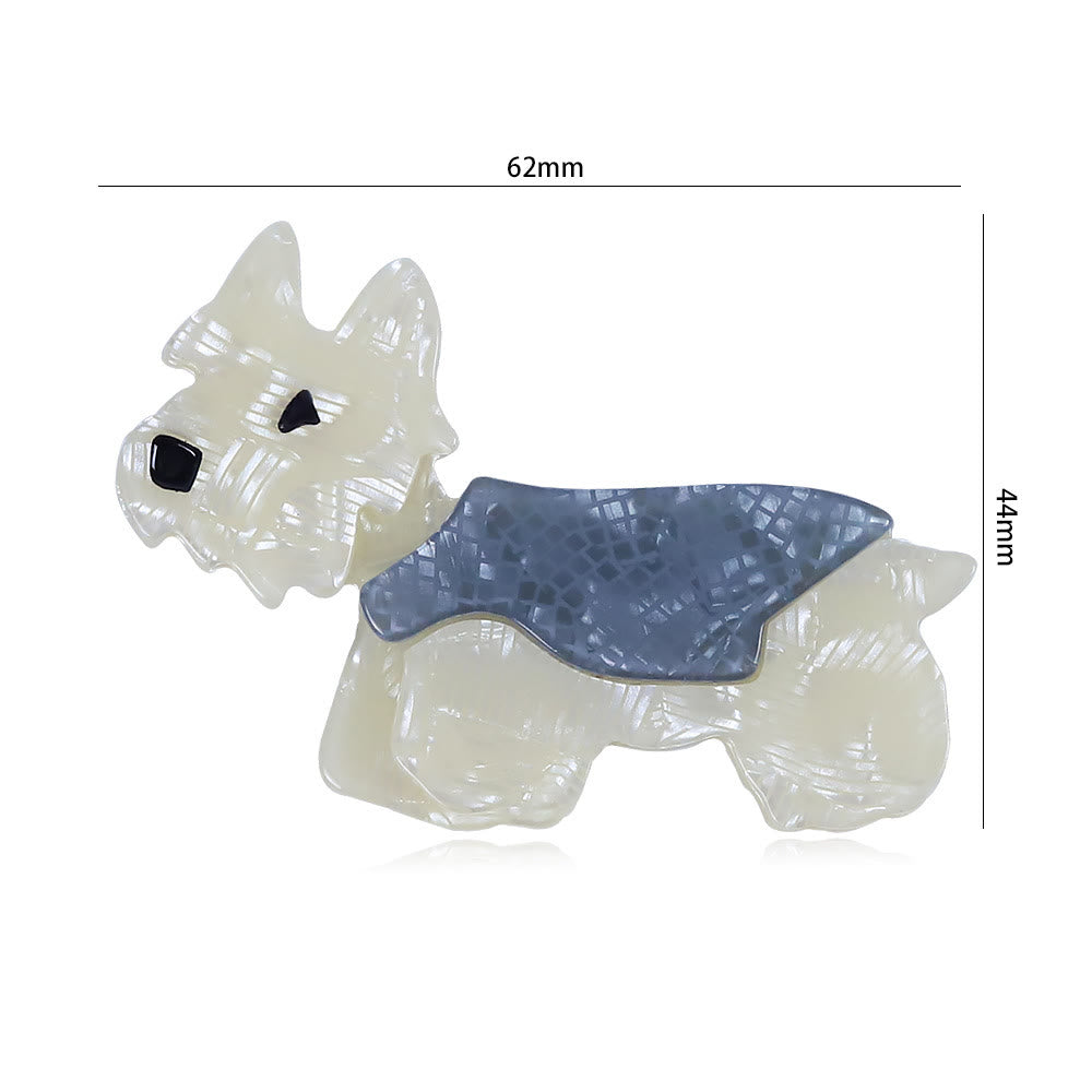 Cute Schnauzer Handmade Fashionable Dog Acrylic Brooch - image 5