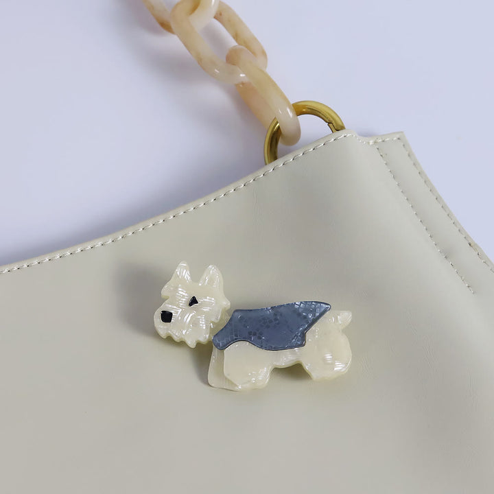 Cute Schnauzer Handmade Fashionable Dog Acrylic Brooch - image 2