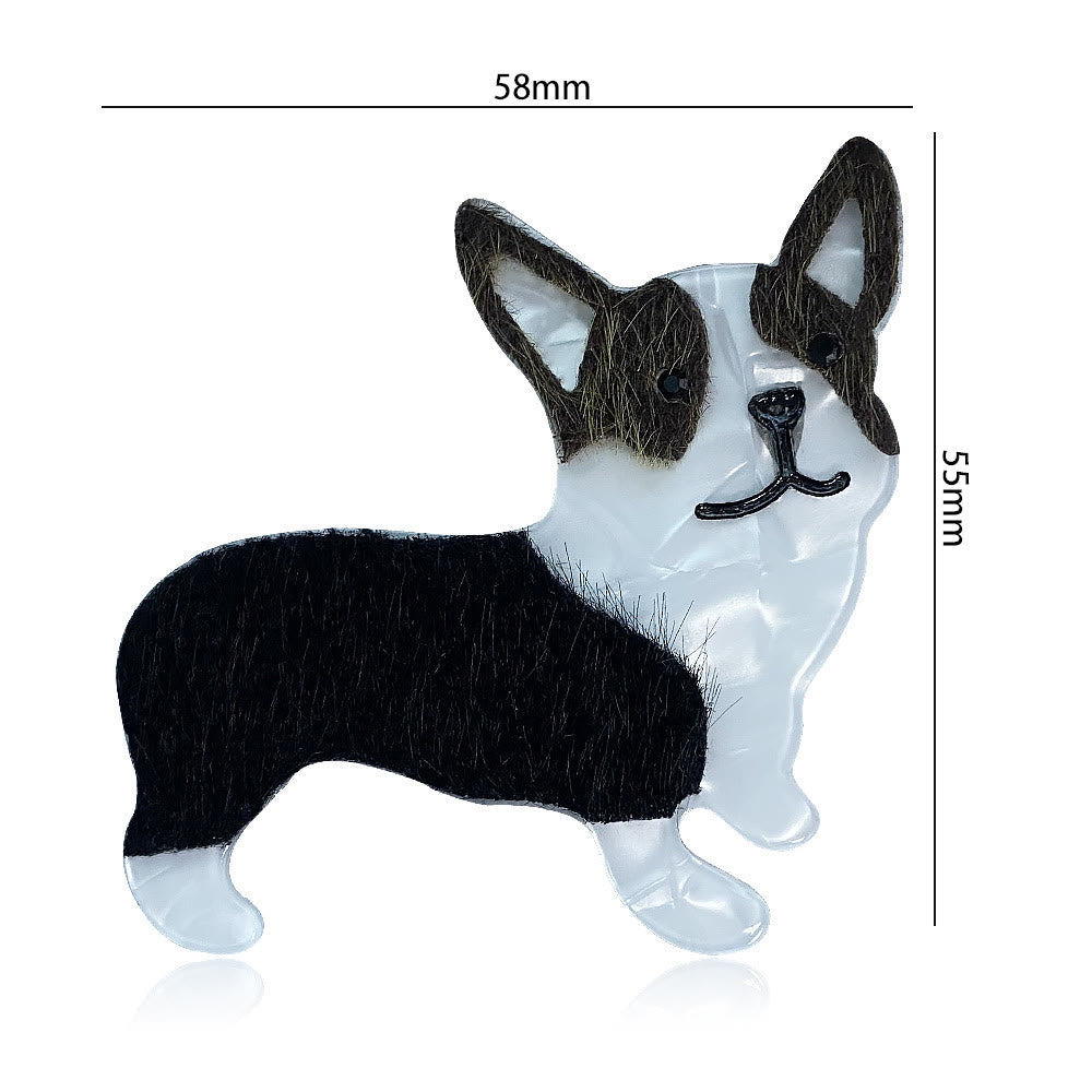 Exquisite Handmade Little Dog Acrylic Brooch - image 5