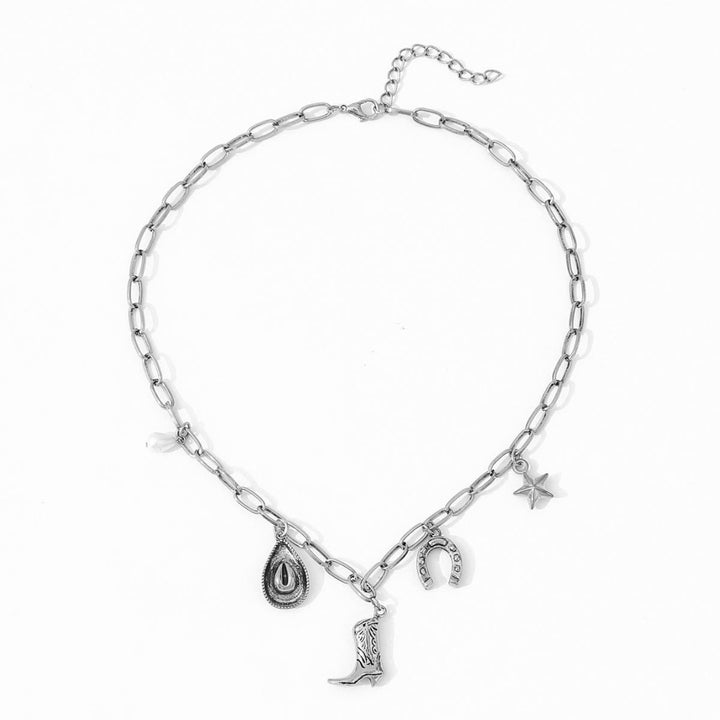 Western Cowboy Themed Women's Metal Necklace - image 5