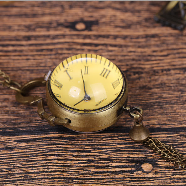 Unisex Retro Large Luxurious Quartz Pocket Watch - image 1