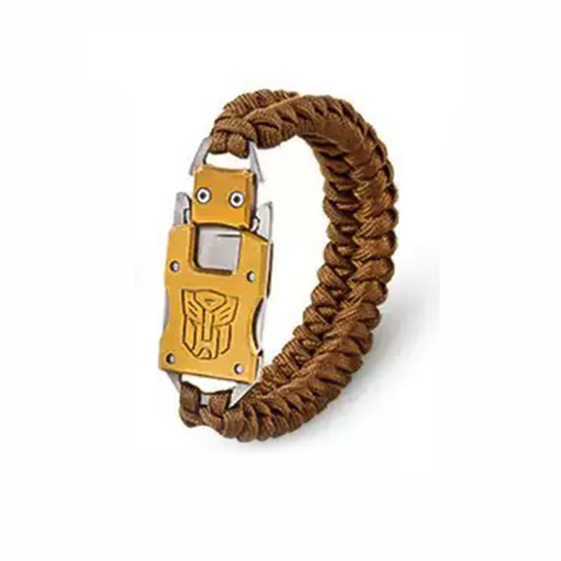 Outdoor Tactical Emergency Survival Hidden Knife Bracelet - Gold - image 2
