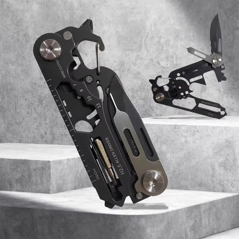 Multifunctional EDC-Tool Portable Folding Knife Keychain - image 0