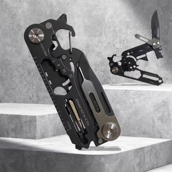 Multifunctional EDC-Tool Portable Folding Knife Keychain - image 1