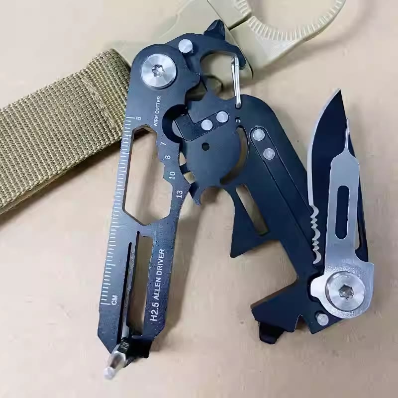 Multifunctional EDC-Tool Portable Folding Knife Keychain - image 4