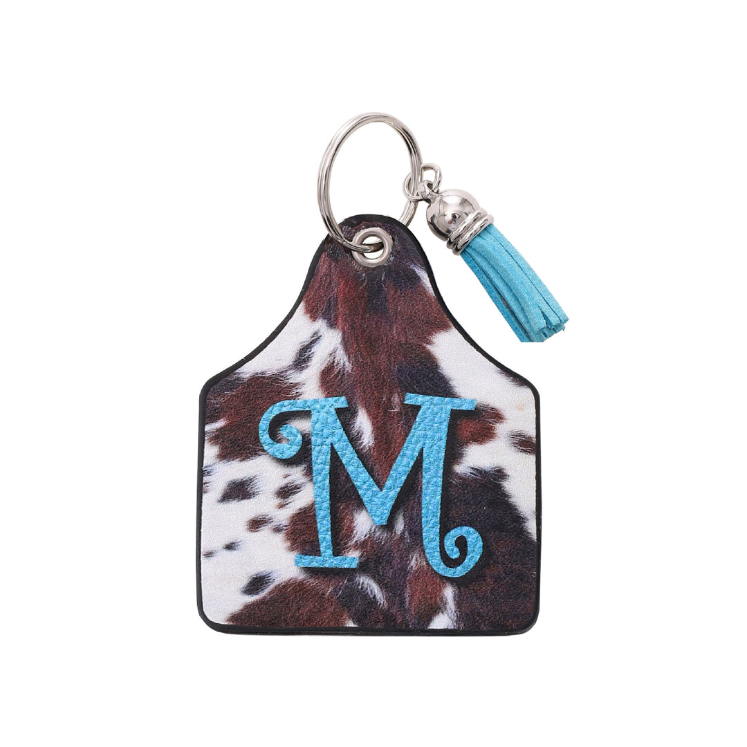 Vintage Western Farm Cow Pattern&Letter Printed Leather Keychain - M - image 13