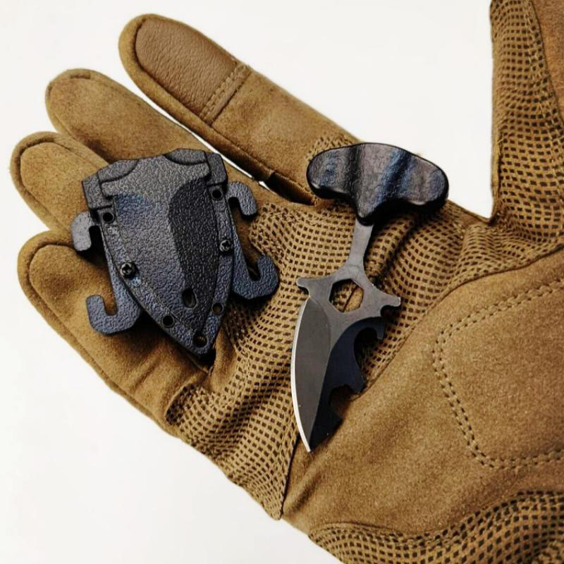 Outdoor Portable EDC-Tool Self-defense Mini Black Knife - image 3