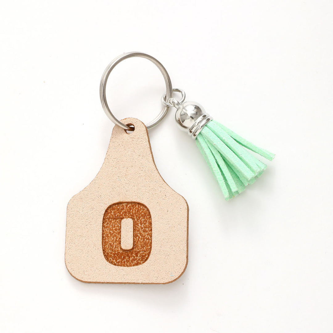 Farm Minimalist Style Letter Green Tassel Keychain - O - image 17