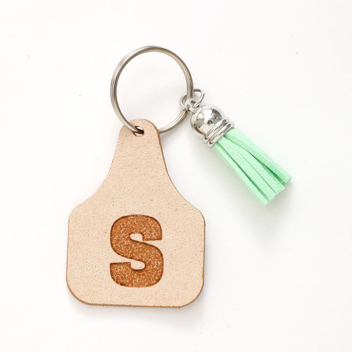 Farm Minimalist Style Letter Green Tassel Keychain - S - image 21