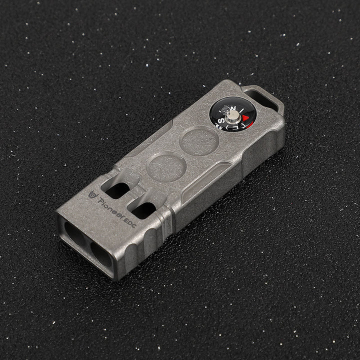 2-in-1 EDC-Tool Dual Tube High Decibel Survival Compass&Whistle - Stone wash - image 8