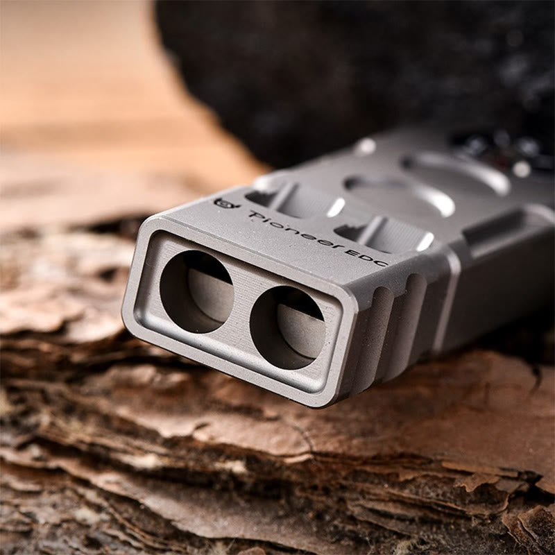 2-in-1 EDC-Tool Dual Tube High Decibel Survival Compass&Whistle - image 5