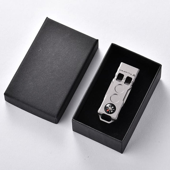 2-in-1 EDC-Tool Dual Tube High Decibel Survival Compass&Whistle - image 8
