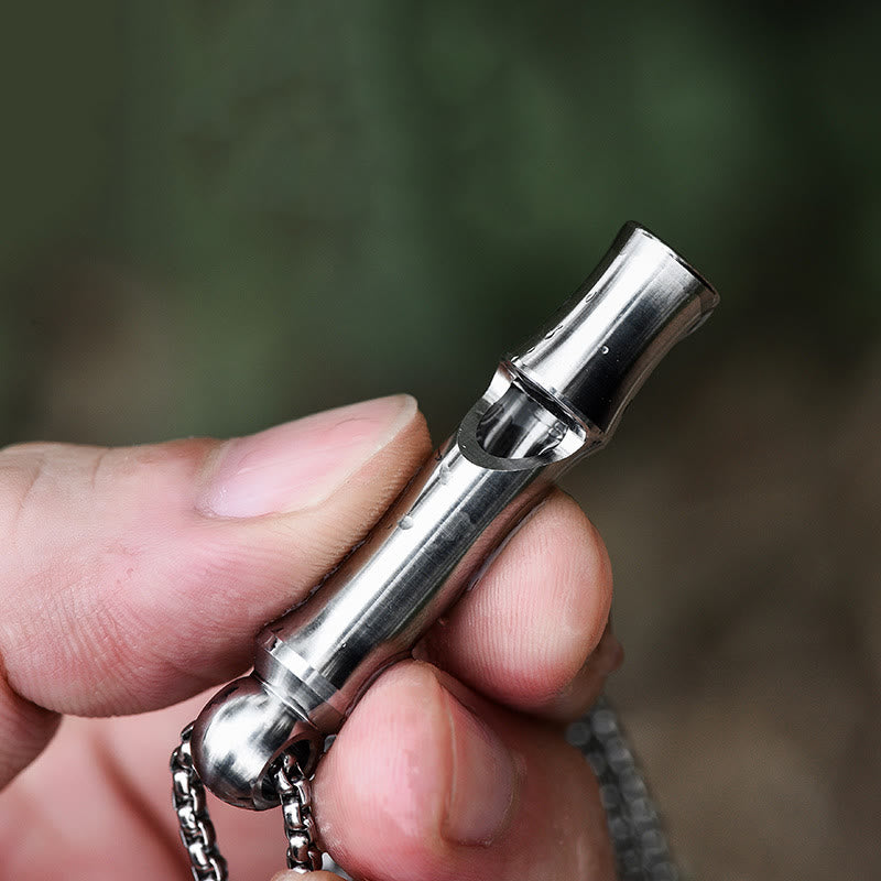 Outdoor Titanium Alloy EDC-Tool Single Tube High Decibel Whistle - image 5
