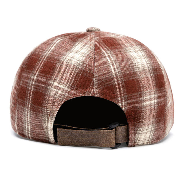 Autumn & Winter Artistic Retro Versatile Checkered Beret - image 4