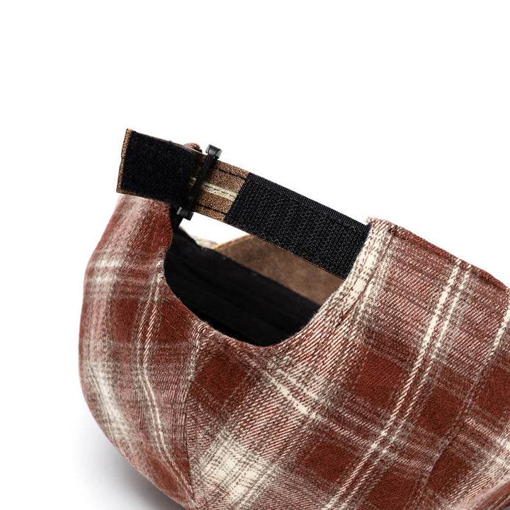 Autumn & Winter Artistic Retro Versatile Checkered Beret - image 3