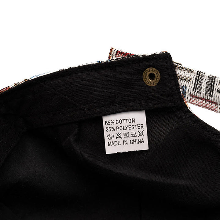 Artistic Retro Colored Jacquard Checkered Beret Hat - image 7