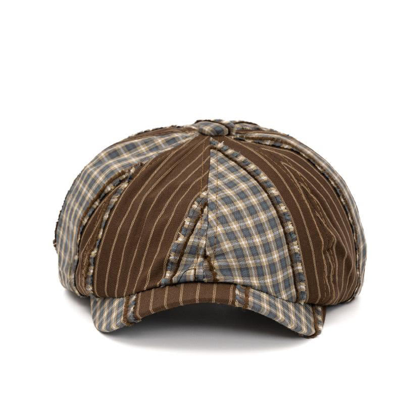 Retro Fashion Color Blocked Beret Suitable For Spring And Summer - image 1