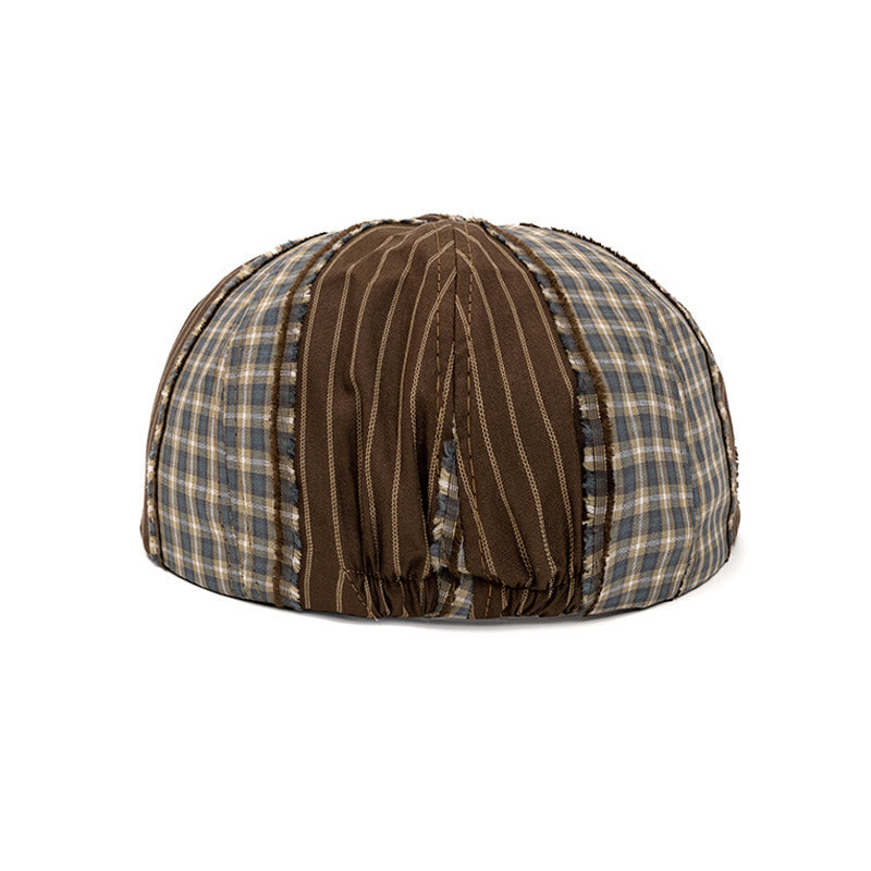 Retro Fashion Color Blocked Beret Suitable For Spring And Summer - image 2