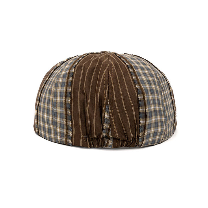 Retro Fashion Color Blocked Beret Suitable For Spring And Summer - image 2