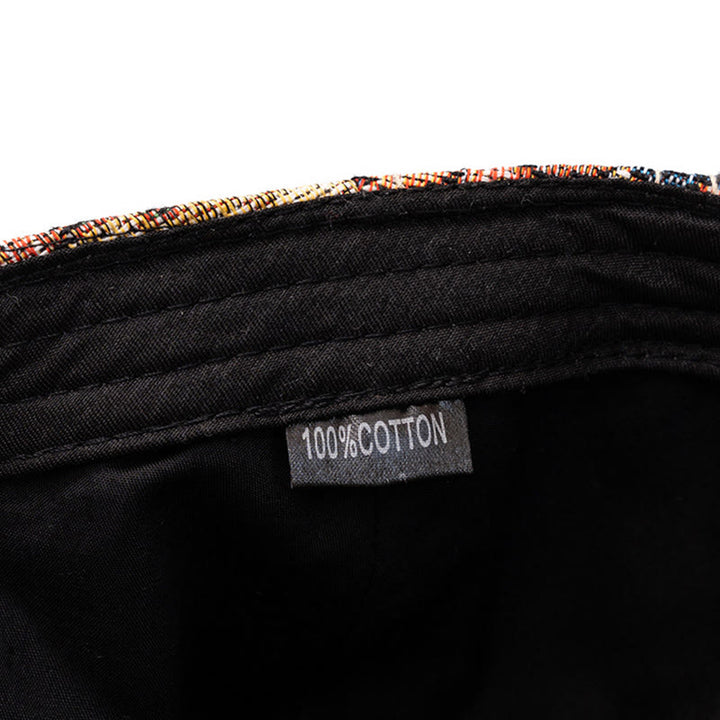 Autumn & Winter Broken Edge Vintage Plaid Beret Hat - image 8