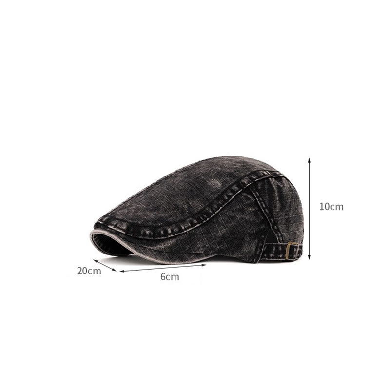 Spring & Summer Washed British Style Pure Cotton Beret - image 9