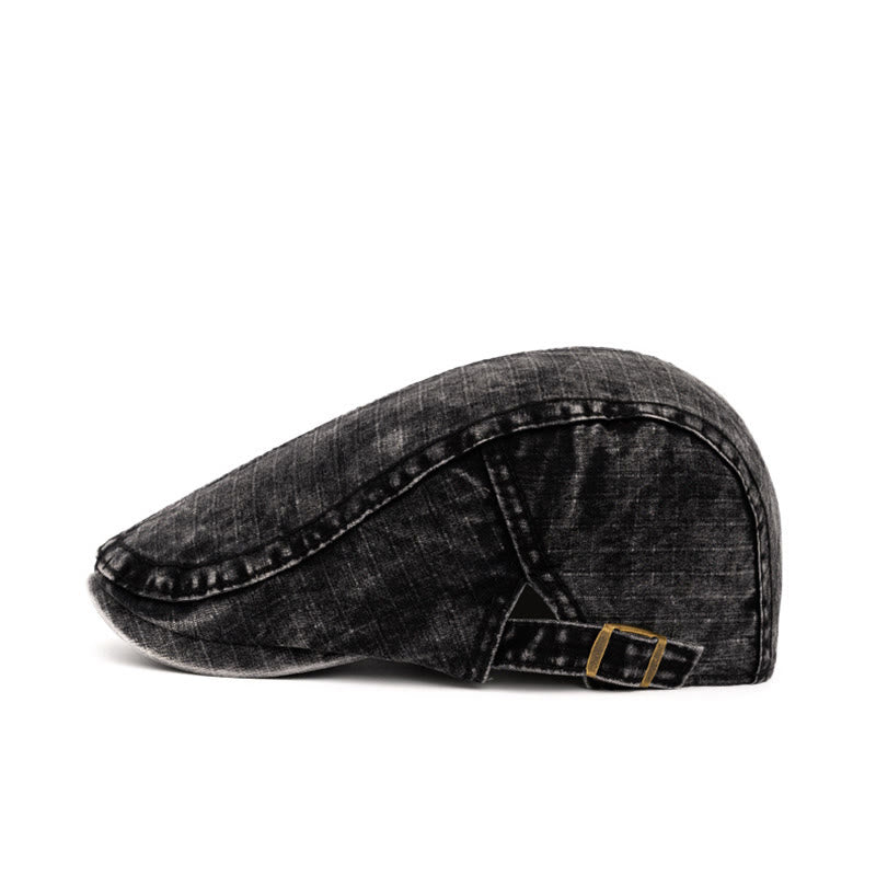 Spring & Summer Washed British Style Pure Cotton Beret - image 1