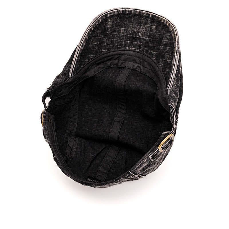 Spring & Summer Washed British Style Pure Cotton Beret - image 8