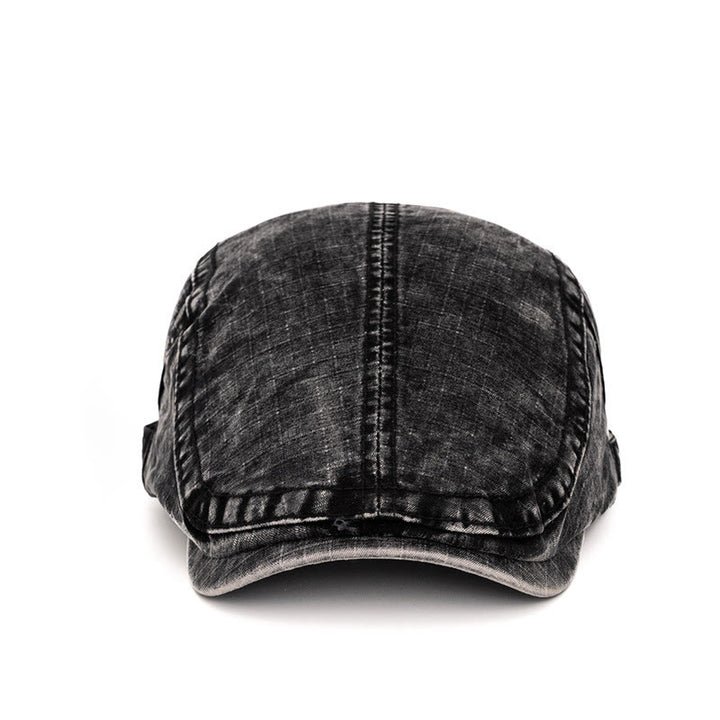 Spring & Summer Washed British Style Pure Cotton Beret - image 3