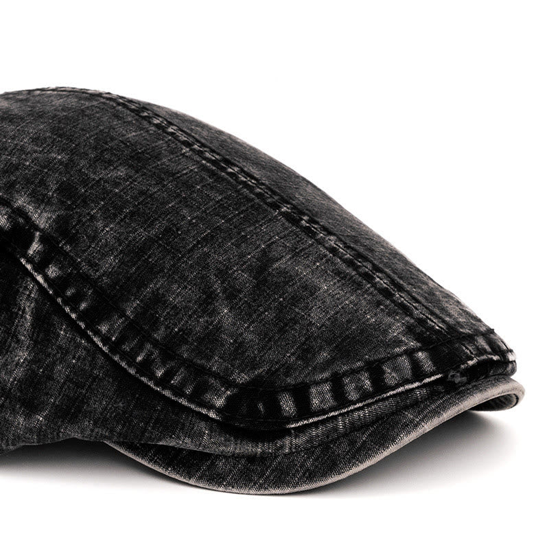 Spring & Summer Washed British Style Pure Cotton Beret - image 2