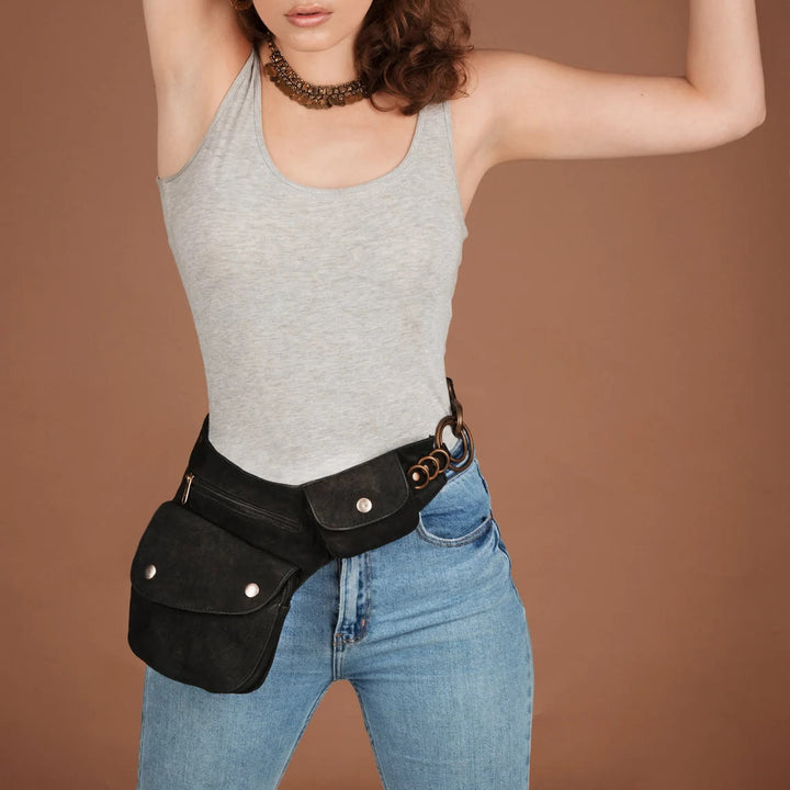 Retro Leisure Travel Hiking Women's Phone Bag Wallet Belt Bag - image 3