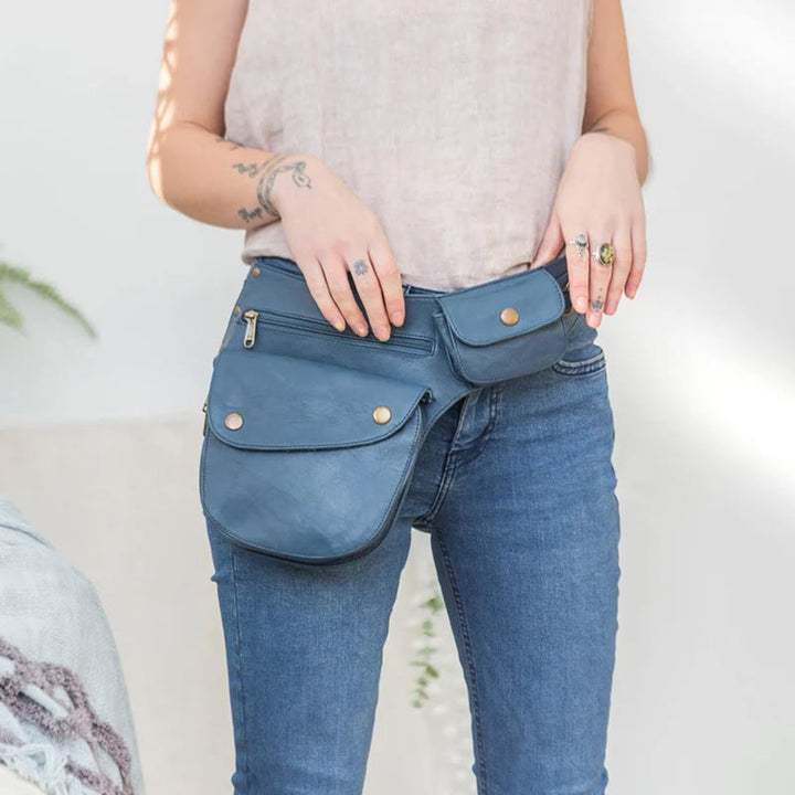 Retro Leisure Travel Hiking Women's Phone Bag Wallet Belt Bag - image 4
