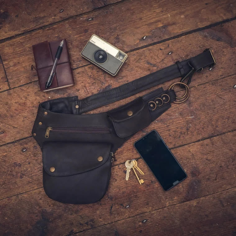 Retro Leisure Travel Hiking Women's Phone Bag Wallet Belt Bag - image 2