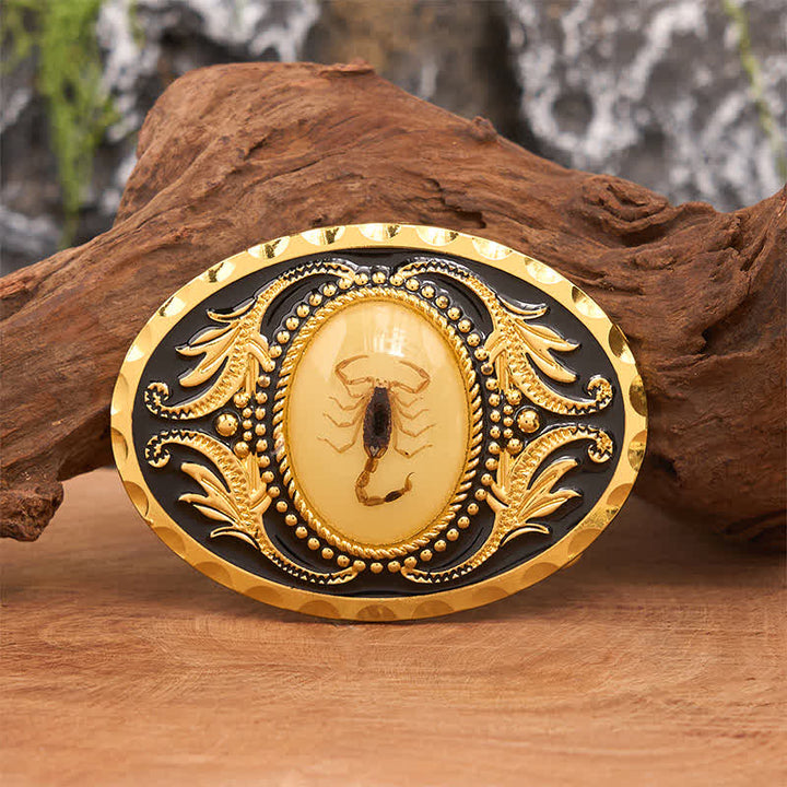 Gold DIY Decorative Scorpion Buckle Leather Belt - Scorpion - Without Belt - Not Included Belt - image 0