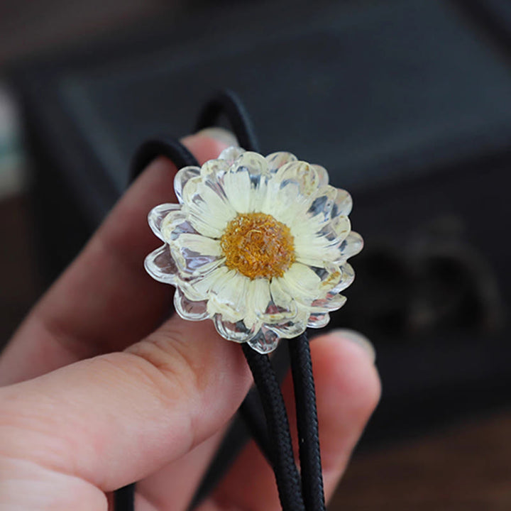 Handmade Dried Flower Daisy Women's Bolo Tie - image 9