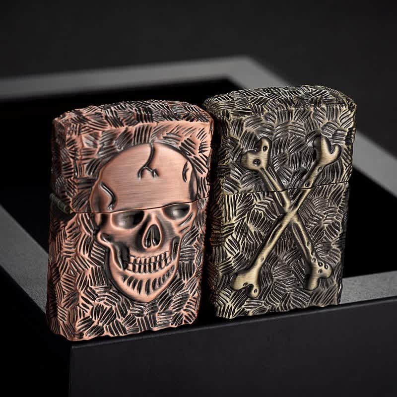 Halloween Skeleton Domineering Refillable Kerosene Lighter - image 1