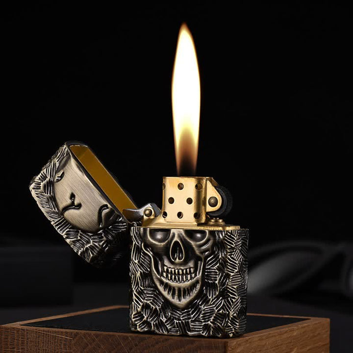 Halloween Skeleton Domineering Refillable Kerosene Lighter - image 1