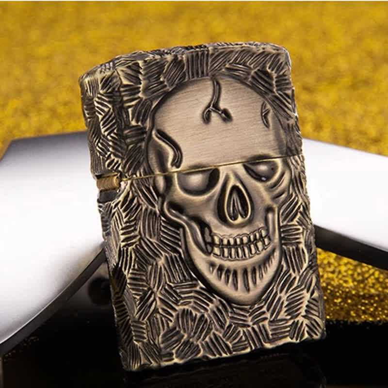 Halloween Skeleton Domineering Refillable Kerosene Lighter - image 3