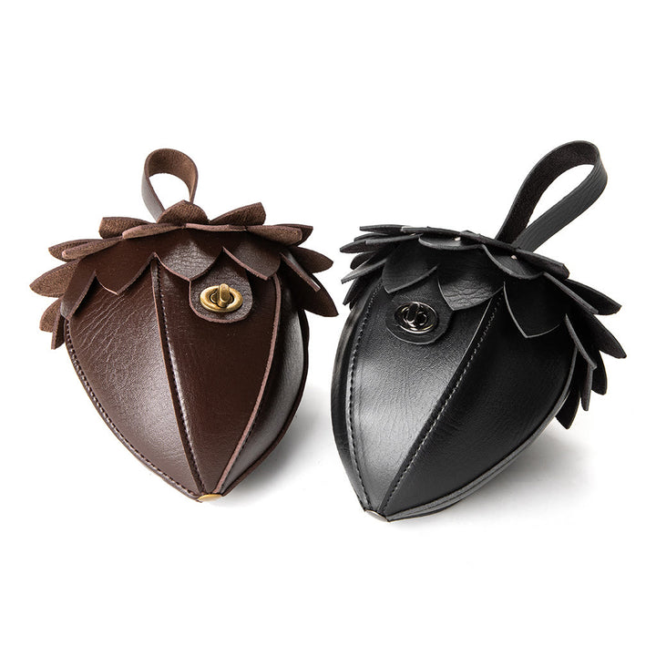 Women's Retro Chestnut-Shaped Personalized Purse Belt Bag - image 1