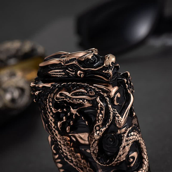 Retro Collection Relief Dragon Refillable Kerosene Lighter - image 4