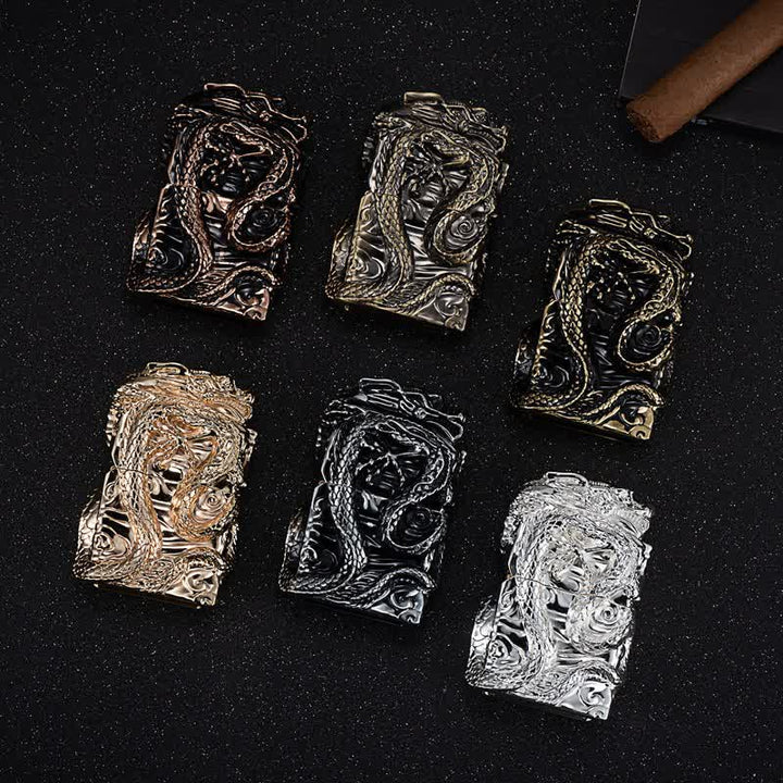 Retro Collection Relief Dragon Refillable Kerosene Lighter - image 1