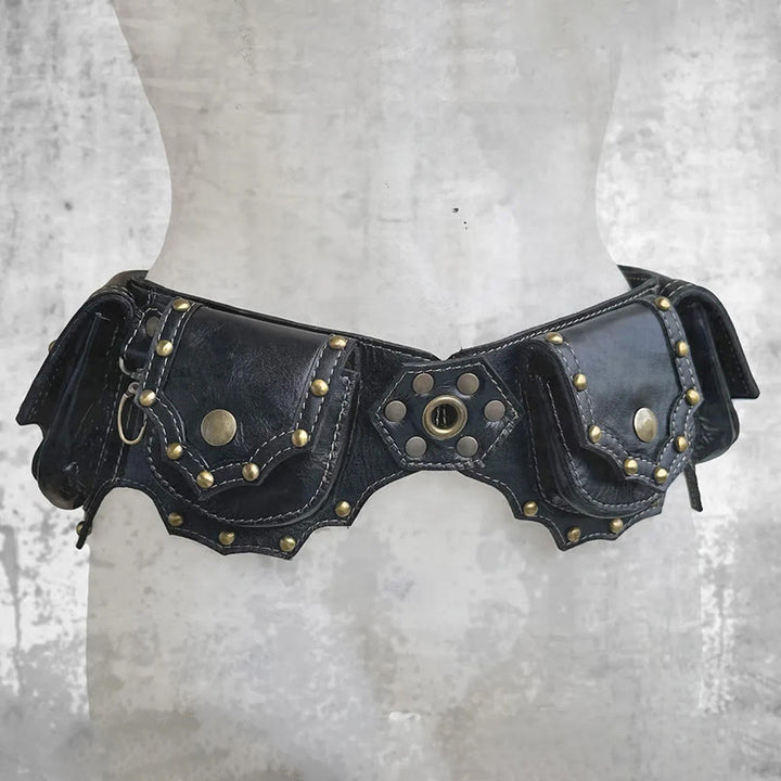 Retro Multi-Pocket Portable Wallet Viking Belt Bag - image 7