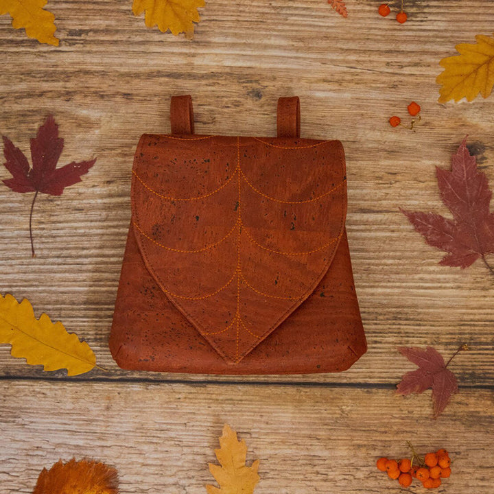 Halloween Retro Leaf Shaped Women's Viking Belt Bag - image 7