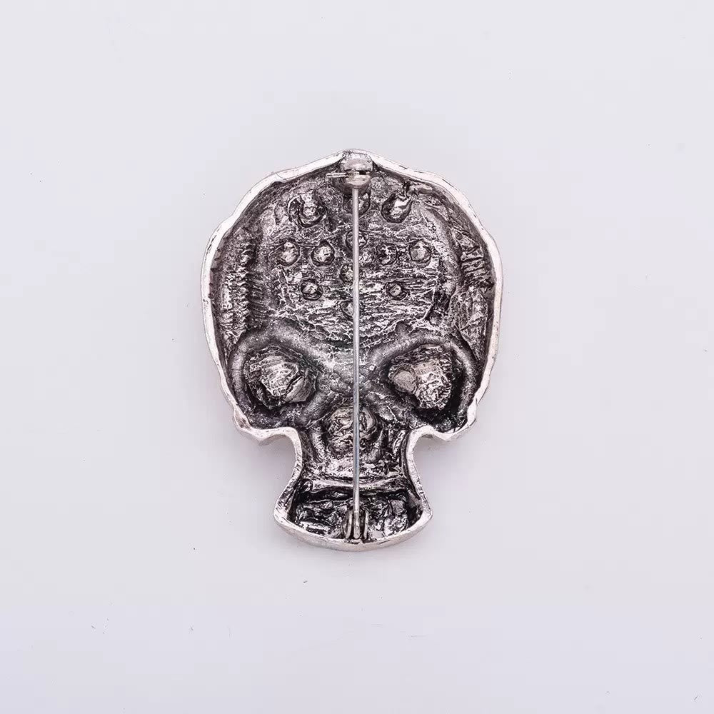 Halloween Rhinestone Exquisite Skull Brooch Accessory - image 6