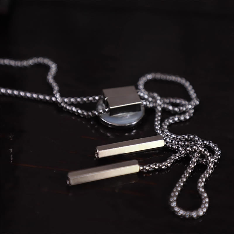 Unisex Vintage Silver Stationary Clock Design Bolo Tie - image 5